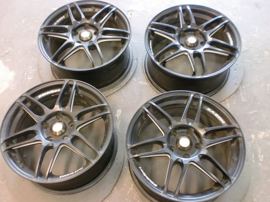 福生市　マットブラックホイールカラーチェンジ