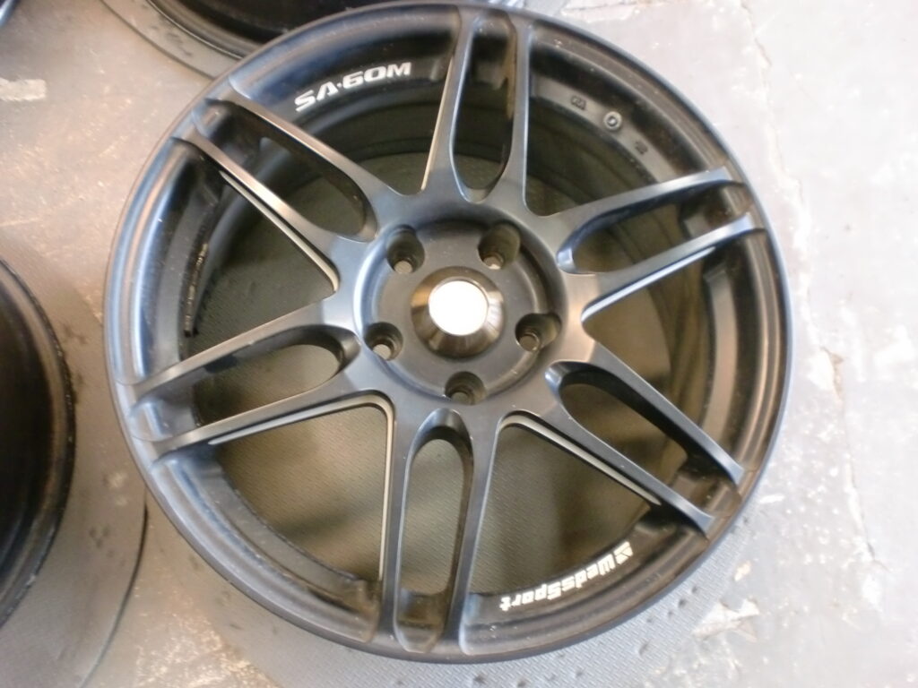 福生市　マットブラックホイールカラーチェンジ