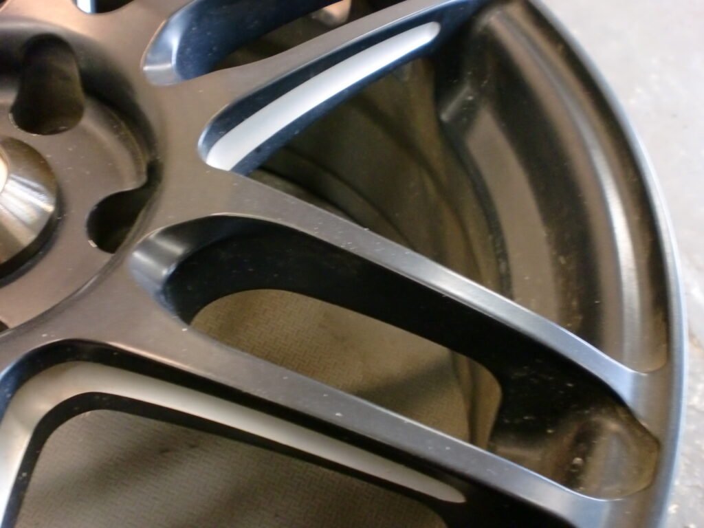 福生市　マットブラックホイールカラーチェンジ