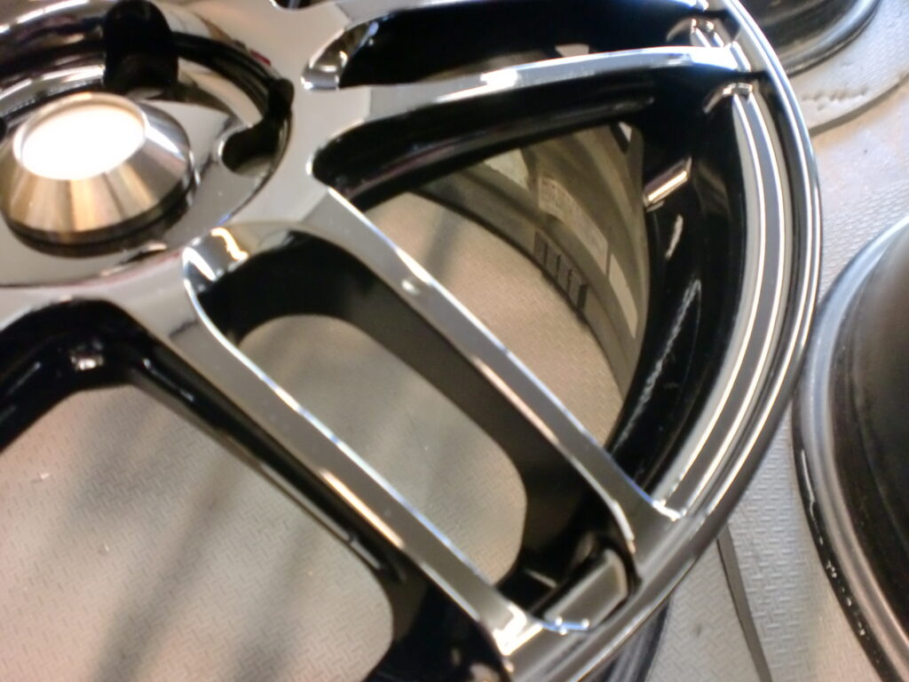 福生市　マットブラックホイールカラーチェンジ