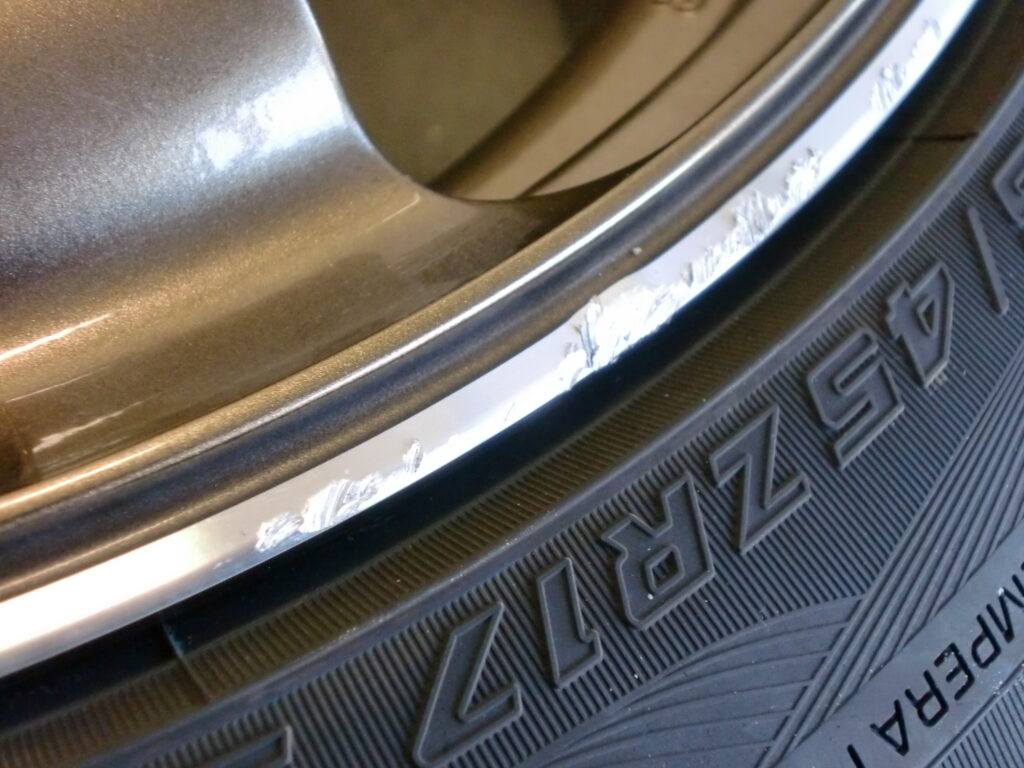 福生市 ADVANポリッシュリムホイール傷修理