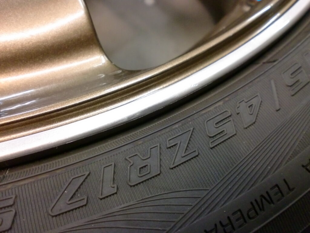 福生市 ADVANポリッシュリムホイール傷修理