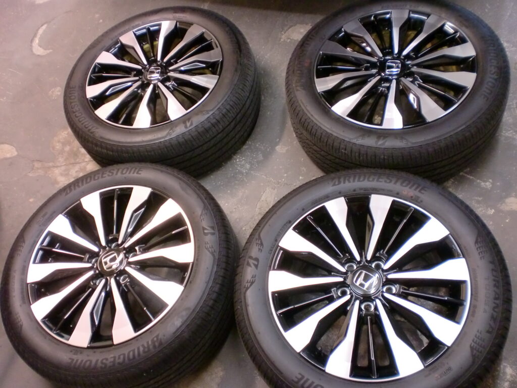 府中市　ホイールカラーチェンジ　ブラック塗装