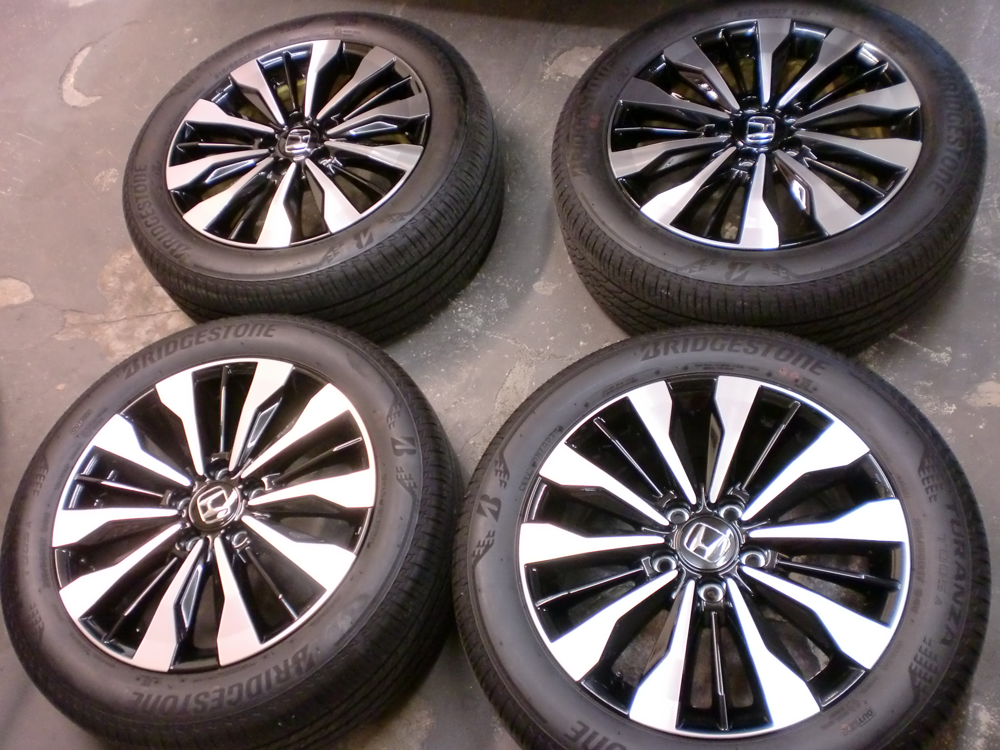 府中市　ホイールカラーチェンジ　ブラック塗装