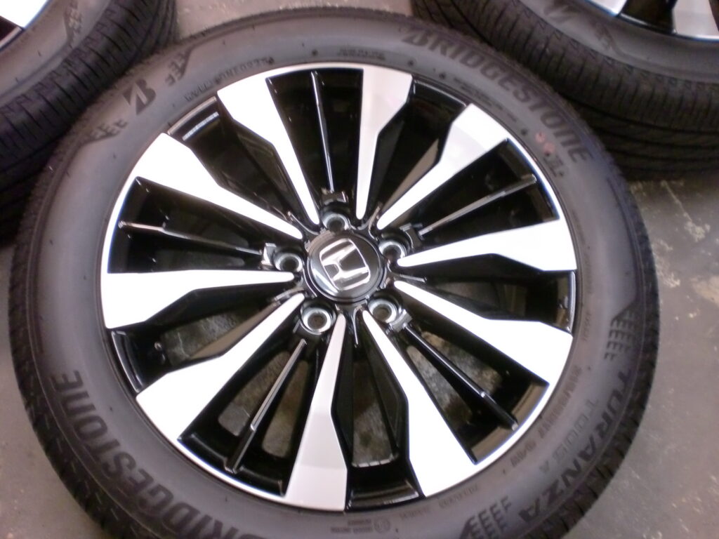 府中市　ホイールカラーチェンジ　ブラック塗装