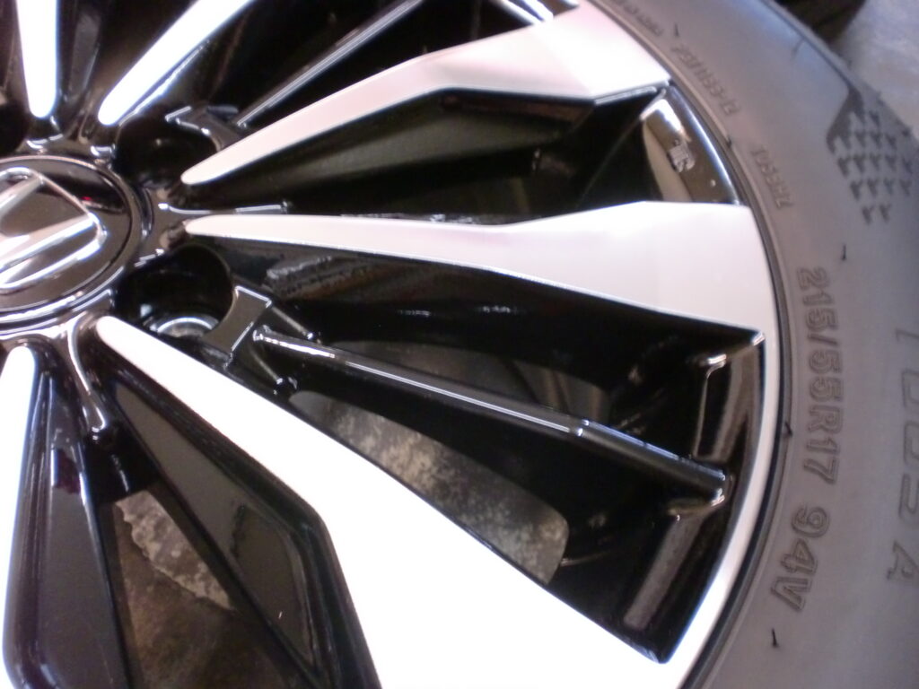 府中市　ホイールカラーチェンジ　ブラック塗装