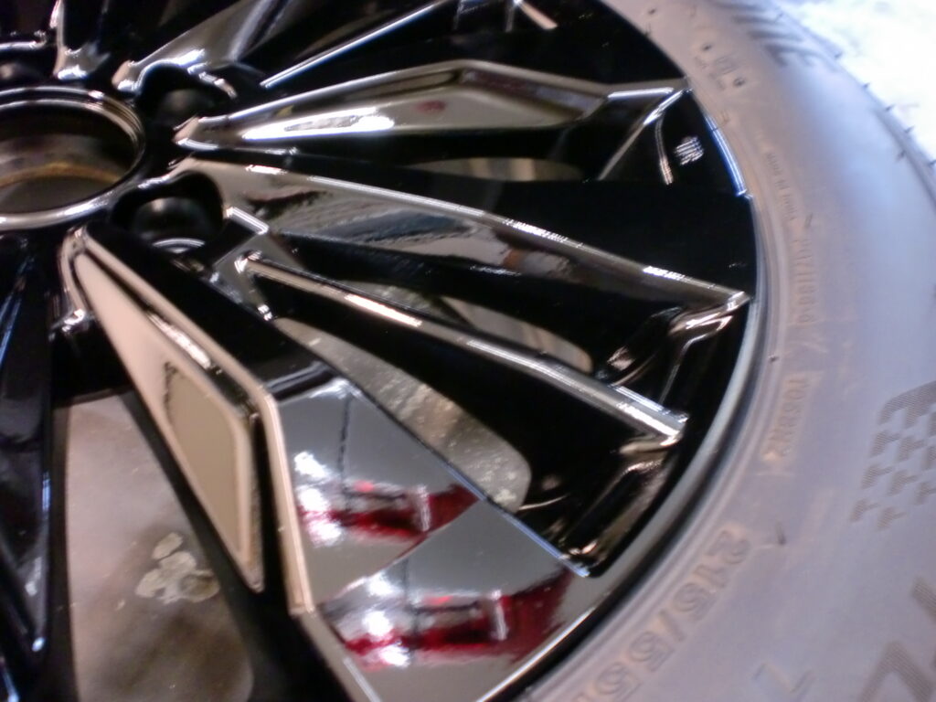 府中市　ホイールカラーチェンジ　ブラック塗装