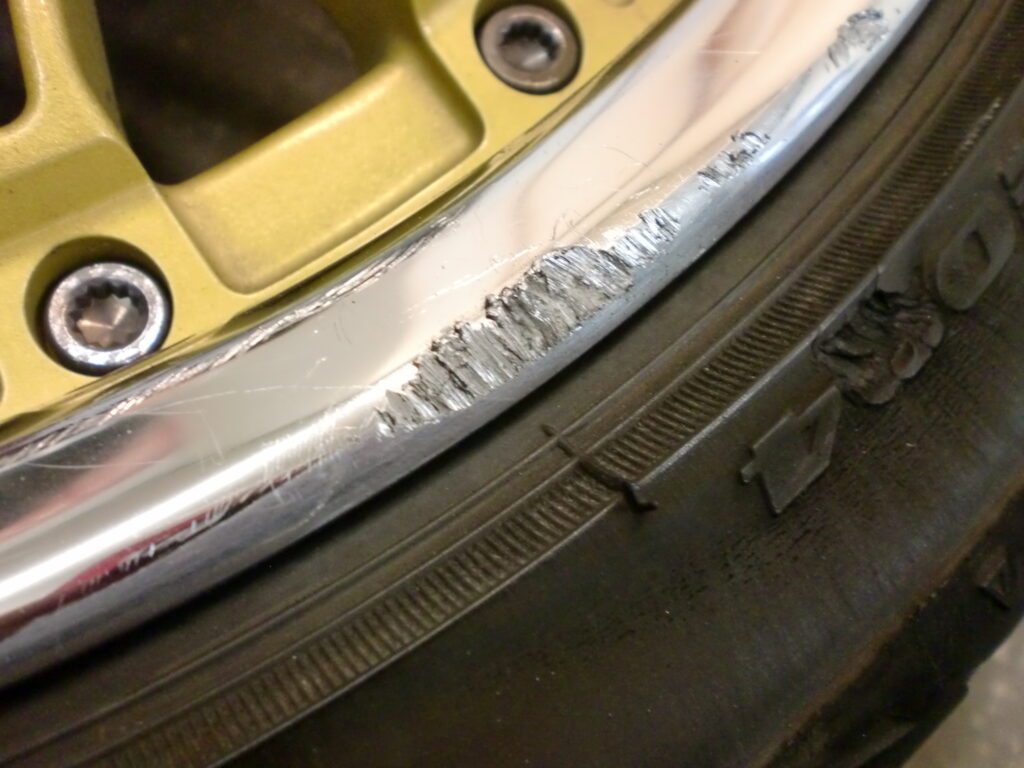 昭島市 SSRアルマイトリムホイール傷修理