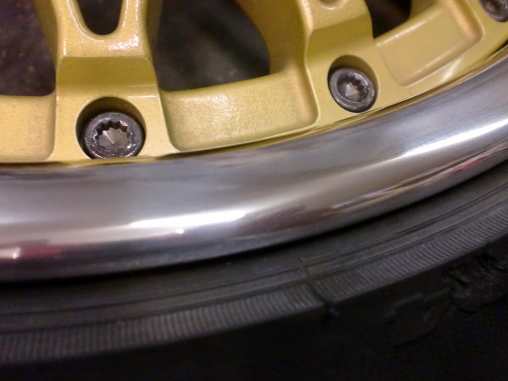 昭島市 SSRアルマイトリムホイール傷修理