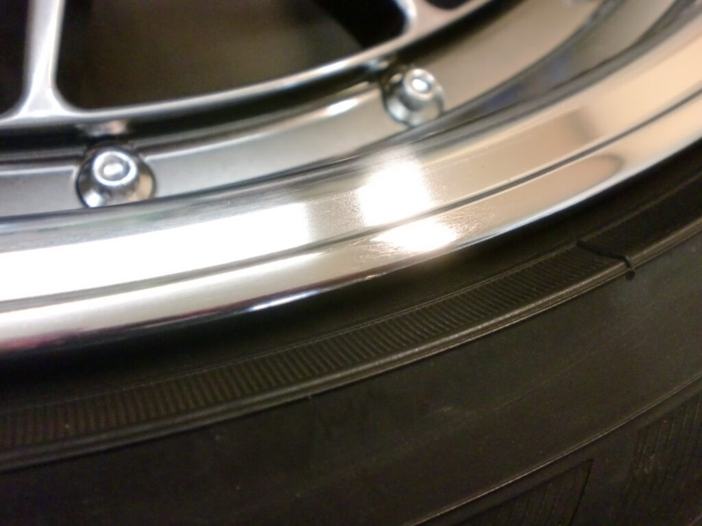 調布市　アルマイトリムホイール修理