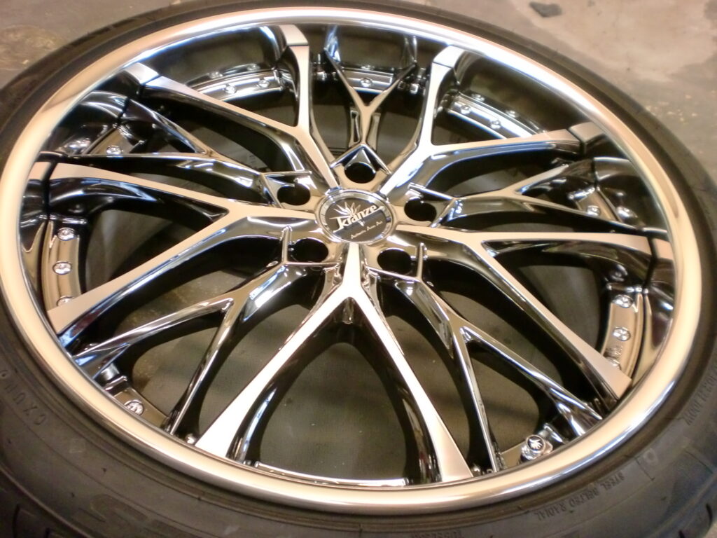 あきる野市　アルマイトリムホイール傷修理