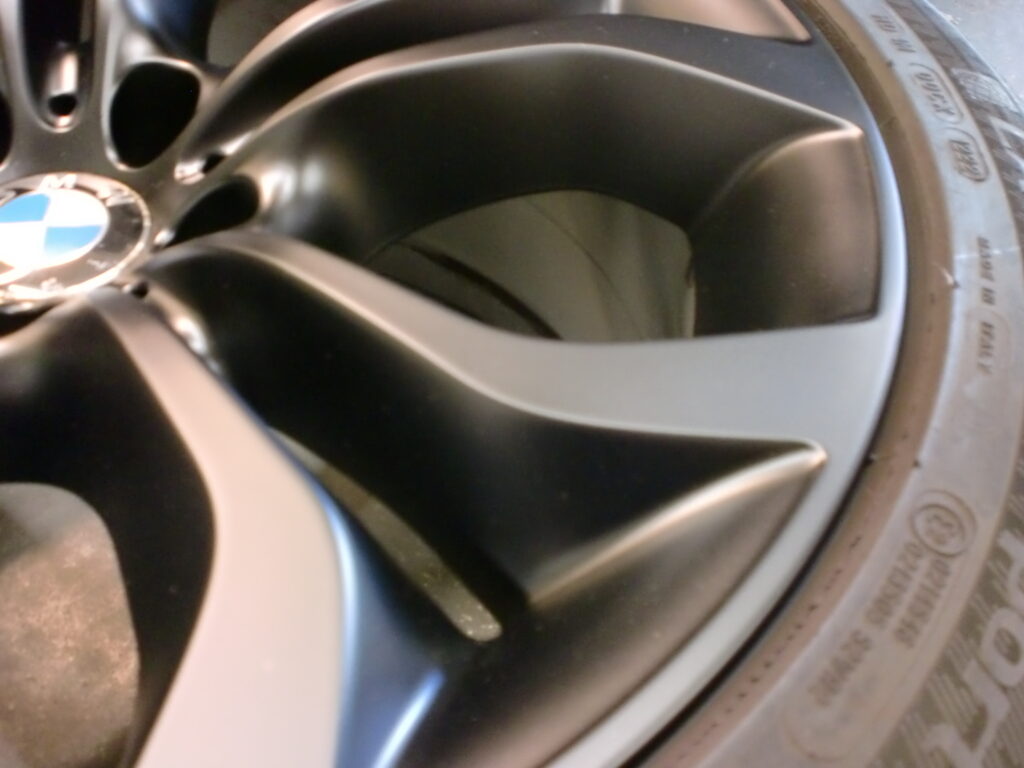 多摩市 ホイールマットブラックカラーチェンジ