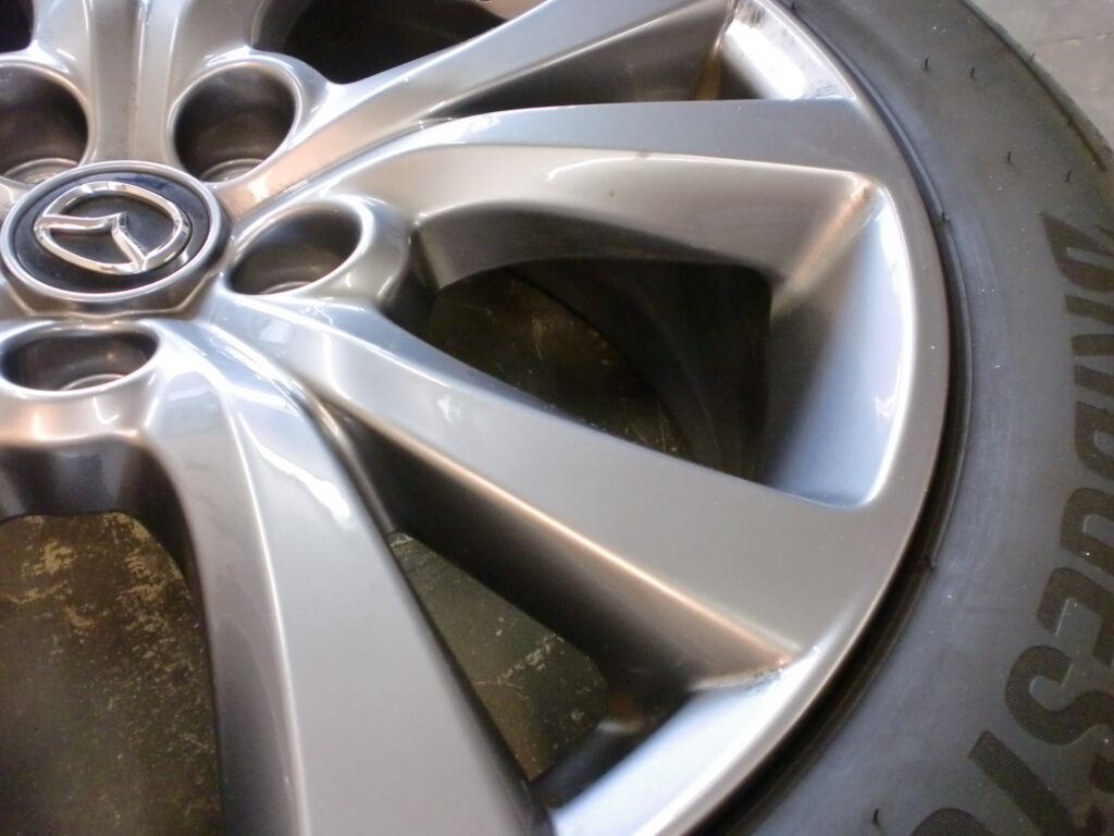 あきる野市　ホイールブラック塗装カラーチェンジ