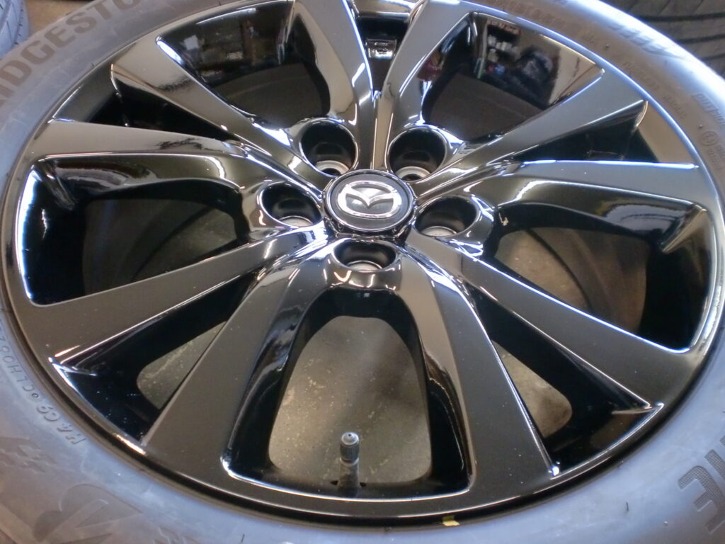 あきる野市　ホイールブラック塗装カラーチェンジ