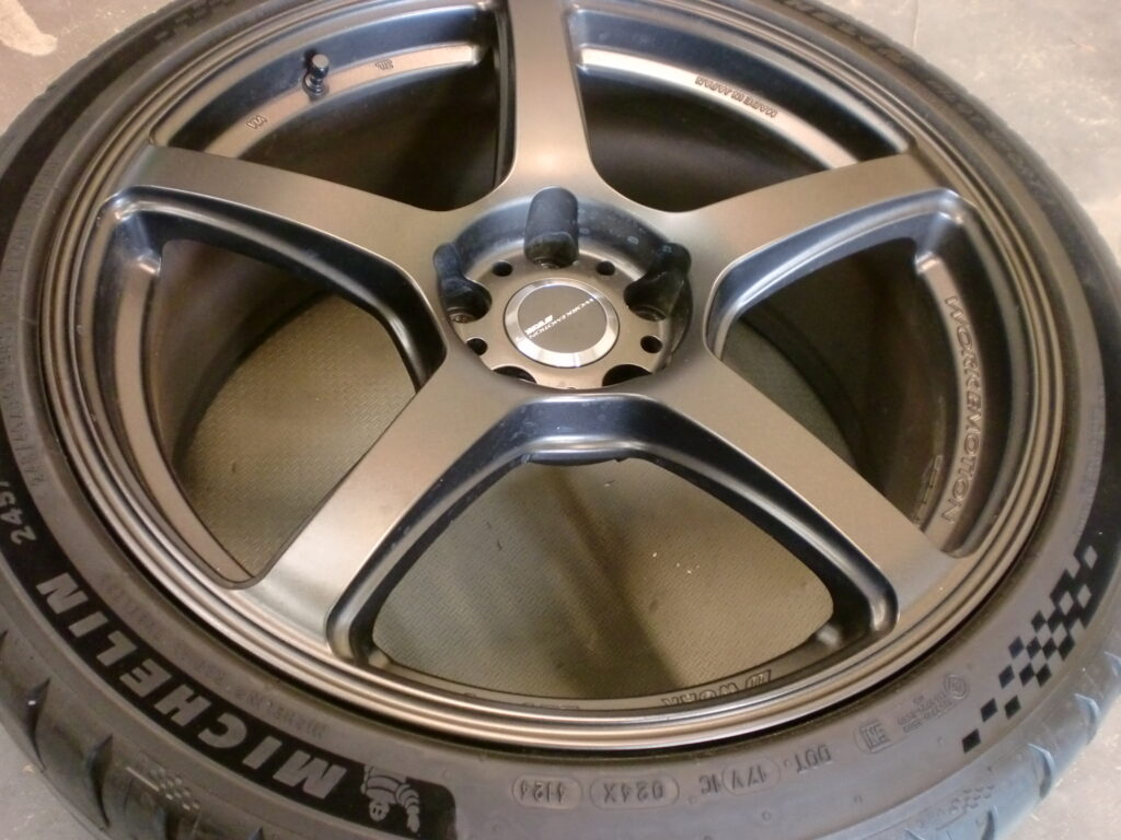 昭島市 マットブラックホイール傷修理