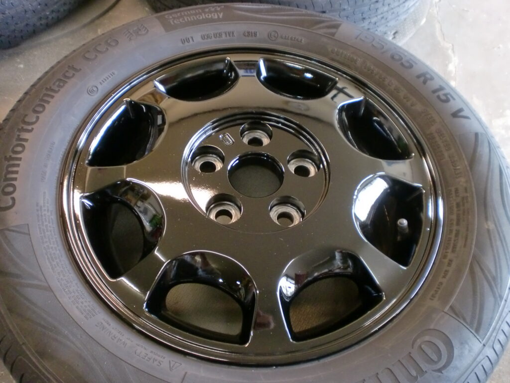 あきる野市　ホイールカラーチェンジブラック塗装