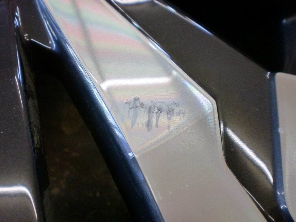 府中市のお客様　ポリッシュホイール傷