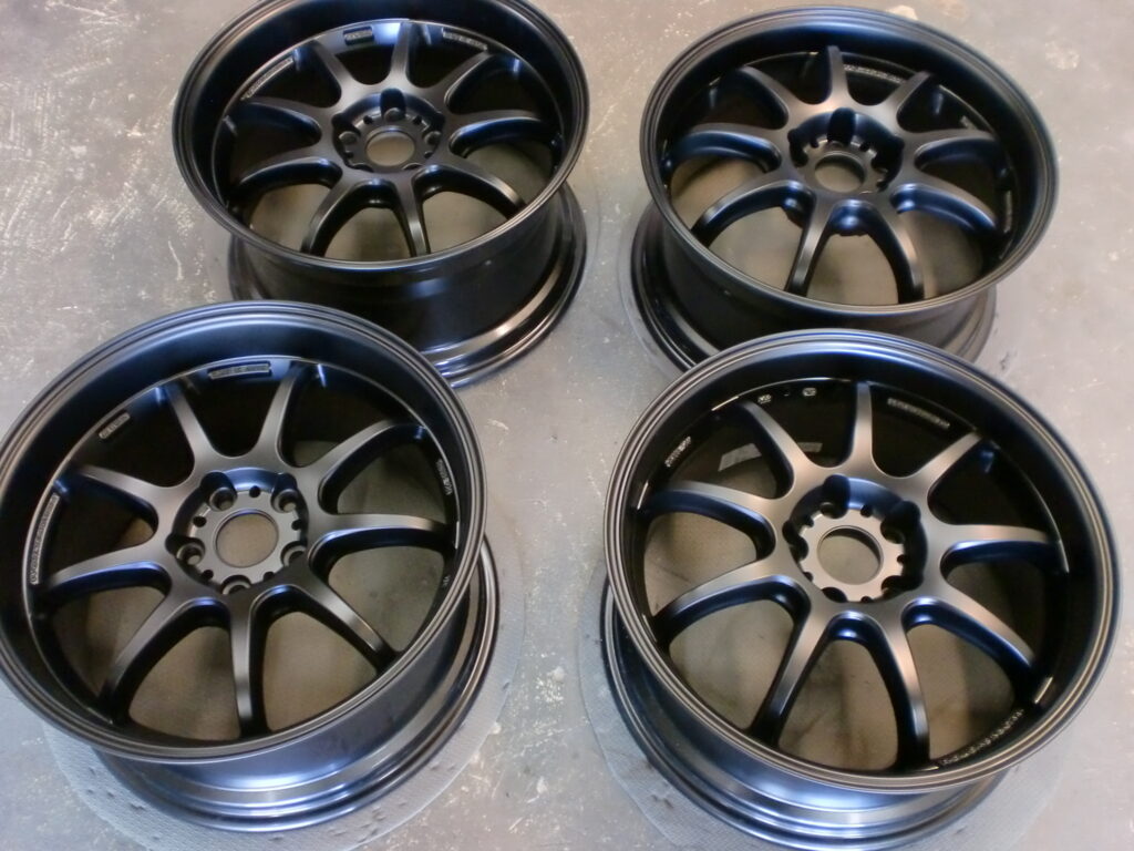 府中市　ホイールマットブラックカラーチェンジ